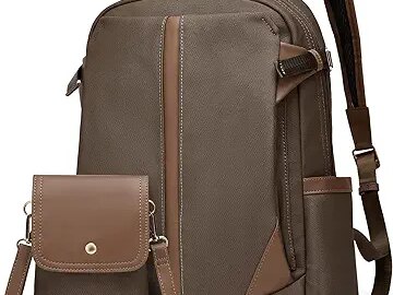 Makes Backpack Purse for Women, PU Leather Travel Satchel Handbag, Convertible Design Bag with Purse, 2 Piece