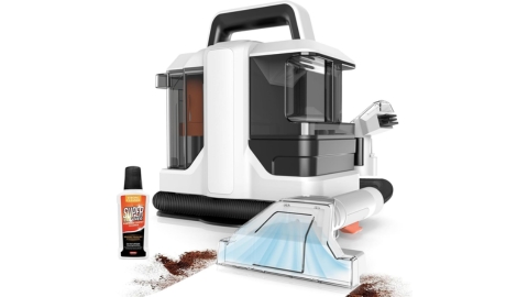 Ailltopd Portable Carpet Cleaner Machine, Powerful Deep Stain Cleaning for Couch, Pets, Car Seats, Upholstery & Furniture, Spot with Dual Size Brushhead