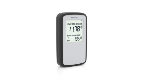 Airthings Corentium Home Radon Detector 223 Portable, Lightweight, Easy-to-Use, (3) AAA Battery Operated, USA Version