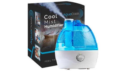 AquaOasis® Cool Mist Humidifier (2.2L Water Tank) Quiet Ultrasonic Humidifiers for Bedroom & Large room - Adjustable -360 Rotation Nozzle