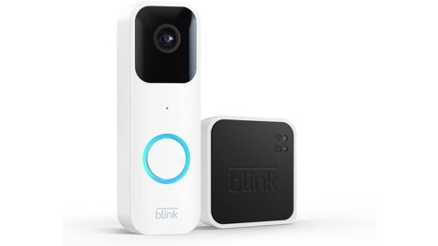 Blink Video Doorbell + Sync Module 2 | Two-year battery life, Two-way audio, HD video, motion and chime app alerts and Alexa enabled — wired or wire-free