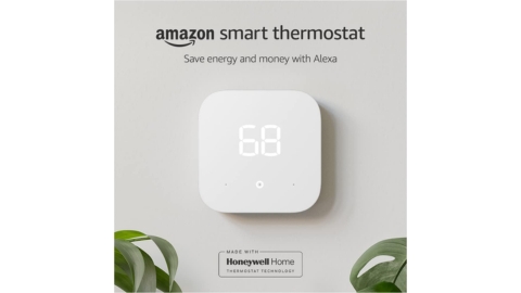 Certified Refurbished Amazon Smart Thermostat – ENERGY STAR certified, DIY install, Works with Alexa – C-wire required