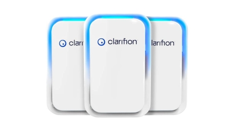 Clarifion - Air Ionizers for Home (3 Pack), Negative Ion Filtration System, Quiet Air Freshener for Bedroom, Office, Kitchen, Portable Air Filter Odor