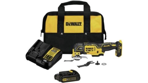 DEWALT 20V MAX* XR Oscillating Tool Kit Bag, 3-Speed (DCS356C1) Battery Powered with Led Light