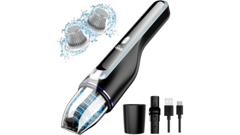 DRECELL Handheld Vacuum Cordless 14000PA Powerful Suction, Car Vacuum Cleaner with Brushless Motor, 1.2lbs Ultra-Lightweight, LED Light, Portable