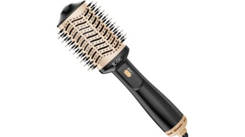 Hair Dryer Brush Blow Dryer Brush in One, 4 in 1 Hair Dryer and Styler Volumizer with Oval Barrel, Professional Salon Hot Air Brush for All Hair Types