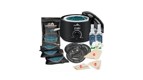 Lifestance Waxing Kit- L2 Digital Wax Warmer Hair Removal Machine- 4 Packs of Wax Beads(14.1 oz total) with 42 Items- Wax Pots Professional for All Hair