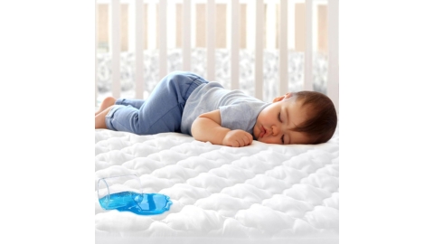 Mini Crib Mattress Protector Waterproof Mini Crib Sheets Fitted 38'' x 24'' Skin Friendly & Breathable Portable/Mini-Crib Sheet for Baby
