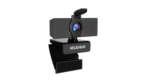 NexiGo N60 1080P Webcam with Microphone, Adjustable FOV, Zoom, Software Control & Privacy Cover, USB HD Computer Web Camera,