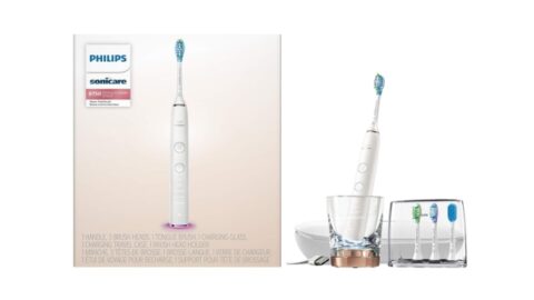 Philips Sonicare DiamondClean Smart 9750 Rechargeable Electric Power Toothbrush, Rose Gold