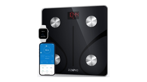 RENPHO Smart Scale for Body Weight, Digital Bathroom Scale BMI Weighing Bluetooth Body Fat Scale, Body Composition Monitor Health Analyzer with Smartphone