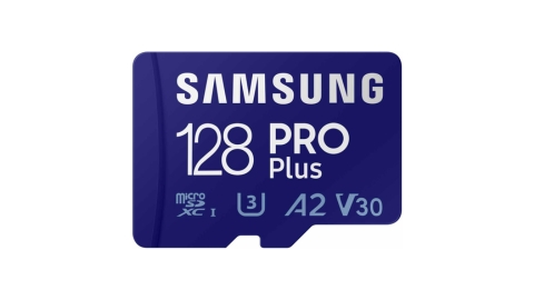 SAMSUNG PRO Plus microSD Memory Card + Adapter, 128GB MicroSDXC, Up to 180 MB/s, Full HD & 4K UHD, UHS-I, C10, U3, V30, A2 for Android Phones
