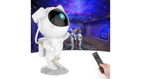 SFOUR Star Projector,Galaxy Night Light,Astronaut Starry Nebula Ceiling LED Lamp with Timer and Remote, Gift for Kids Adults for Bedroom