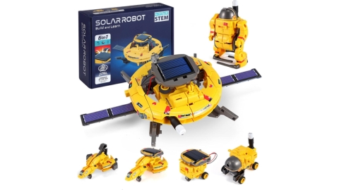 STEM Projects for Kids Ages 8-12, Science Kits, Solar Space Toys Gifts for 8-14 Year Old Teen Boys Girls, 120Pcs Building Experiments Robots for Teenage