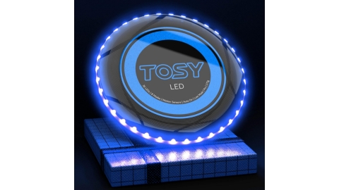 TOSY Flying Disc - 16 Million Color RGB or 36 or 360 LEDs, Extremely Bright, Smart Modes, Auto Light Up, Rechargeable, Cool Fun Christmas, Birthday