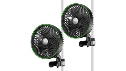 VIVOSUN 2-Pack AeroWave E6 Grow Tent Fan 6”, Smart WiFi Control, US Patented Auto Oscillating Fan