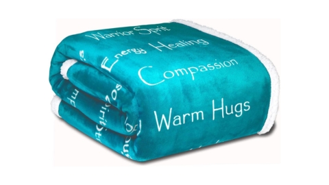 WOLF CREEK BLANKET Co.- Compassion Blanket - Strength Courage Super Soft Warm Hugs, Get Well Gift Blanket Plush Healing Thoughts Positive Energy Love