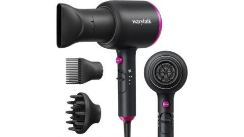Wavytalk Professional 1875W Blow Dryer Ionic Hair Dryer with Diffuser with Constant Temperature