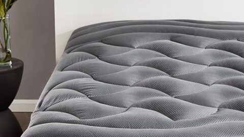 SLEEP ZONE King Size Mattress Topper, Breathable and Washable