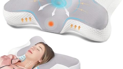 DONAMA Cervical Pillow for Bed Sleeping, Memory Foam Contour Neck Pillows