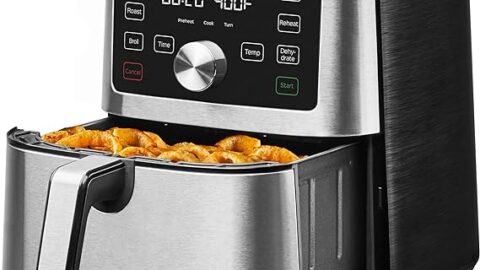Instant Vortex Plus 6QT XL Air Fryer, 6-in-1, Broils, Dehydrates, Crisps, Roasts, Reheats
