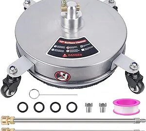 Biswing 14" Pressure Washer Surface Cleaner with 4 Wheels