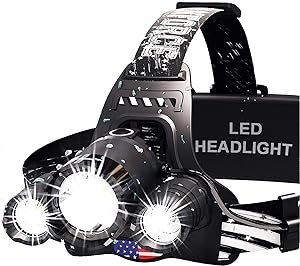 DanForce Headlamp. USB Rechargeable LED Head Lamp