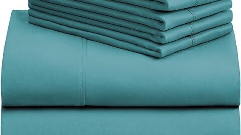 LuxClub 6 PC Queen Sheet Set, Breathable Luxury Bed Sheets