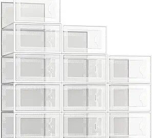 SEE SPRING Large 12 Pack Shoe Storage Box