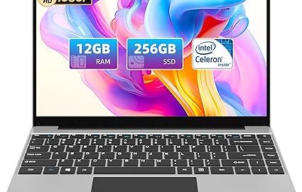 jumper Laptop 14 Inch, Celeron J4105 CPU(Up to 2.5GHz), 12GB LPDDR4 RAM, 256GB SSD Laptops Computer