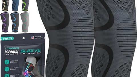 Modvel Compression Knee Brace for Women & Men - 2 Pack Knee Brace for Women