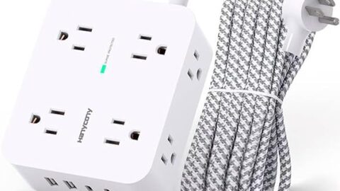 Surge Protector Power Strip - 8 Outlets with 4 USB (2 USB C) Charging Ports