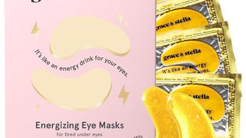 grace & stella Under Eye Mask (Gold, 24 Pairs) Reduce Dark Circles, Puffy Eyes, Undereye Bags