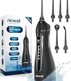 Nicwell Water Dental Flosser Teeth Pick - 4 Modes Dental Oral Irrigator
