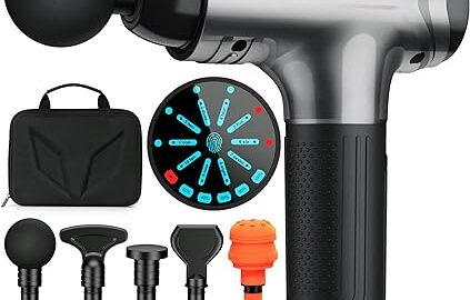 RAEMAO Massage Gun Deep Tissue, Father Day Gifts, Back Massage Gun for Athletes