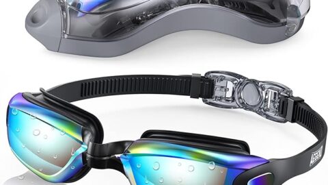 Aegend Swim Goggles, Swimming Goggles No Leaking Full Protection Adult Men Women
