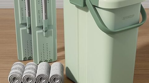 JOYMOOP Mop and Bucket with Wringer Set for Floor Cleaning and Wall Cleaner