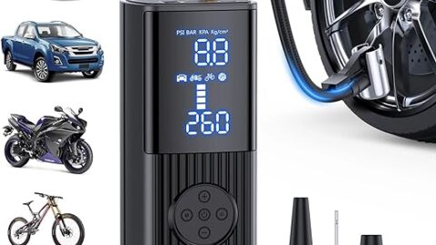 Tire Inflator Portable Air Compressor-180PSI & 20000mAh Portable Air Pump