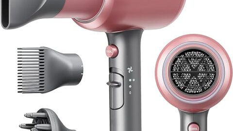 Wavytalk Professional Ionic Hair Dryer Blow Dryer with Diffuser and Concentrator for Curly Hair
