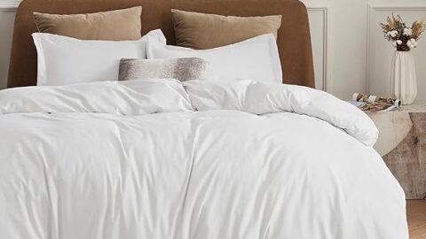 Bedsure White Duvet Cover King Size - Soft Double Brushed Duvet Cover for Kids