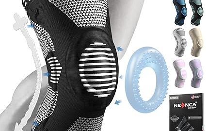 Knee Brace with Gel Pad & Side Stabilizers for ACL, PCL, Meniscus Injury Recover