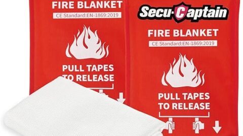 Emergency Fire Blanket for Home and Kitchen - 2 Pack 40"x40"