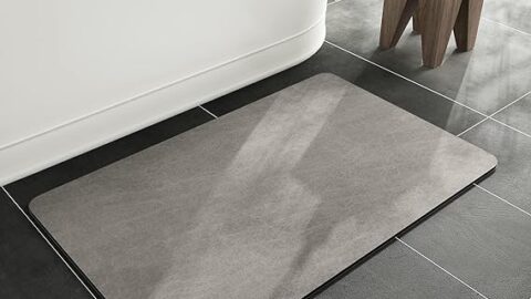 MontVoo-Bath Mat Rug-Rubber Non Slip Quick Dry Super Absorbent