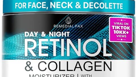 REMEDIAL PAX Retinol Face Moisturizer Cream - Day & Night Anti-Aging Skin Care 