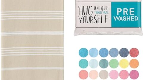 WETCAT Turkish Beach Towel Oversized 38x71 100% Cotton