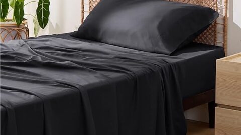 Bedsure Twin XL Sheet Set Dorm Bedding, Cooling Sheets Twin Extra Long Sheets
